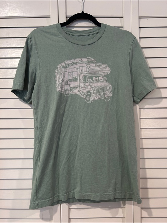 SlowLoris Other - SlowLoris "Get Lost Camper" Men's Sage Green Graphic T-Shirt Size M